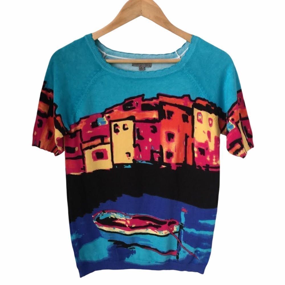 Joseph A. China Pattern Blouse in Size Small